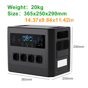Generador Portátil para Acampar al Aire Libre con Batería Lifepo4 de 2000W, Estación de Energía Portátil con Paneles Solares para Cargar - Product Image 1