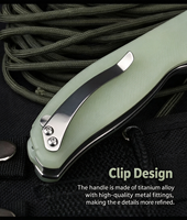 Couteau de poche pliant en acier 440C, très vendu, avec manche G10 et lame en acier 58-59 HRC pour le camping, la randonnée, l'EDC, vente en gros, OEM, ODM