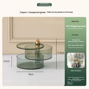 Modern Thickened Waterproof Rotating Hairpin Hair <strong>Tie</strong> Hair Clip Rubber Band <strong>Storage</strong> <strong>Box</strong> Multi-Layer Jewelry <strong>Box</strong> Plastic - Product Image 6