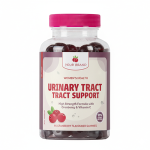 Compléments alimentaires en bonbons gélifiés <span class=keywords><strong>pour</strong></span> femmes, sans sucre (99%), végétaliens, avec <span class=keywords><strong>probiotiques</strong></span> <span class=keywords><strong>pour</strong></span> la santé <span class=keywords><strong>urinaire</strong></span> féminine, OEM/ODM - Product Image 1