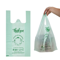 Respectueux de l'environnement HDPE LDPE usine Spot grand plastique impression personnalisée t-shirt Shopping gilet transporteur T-shirt sacs