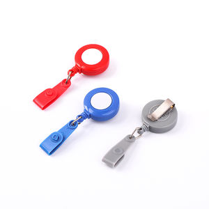 Porte-badge rétractable personnalisé avec clip métallique, porte-clés en ABS pour carte d'identité, porte-badge promotionnel, longueur d'extension de 750 à 900 mm, sérigraphie - Product Image 2