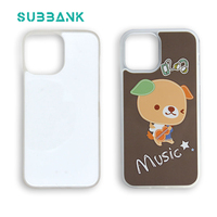 Coque de téléphone vierge en TPU écologique avec plaque en aluminium et logo imprimé par sublimation 2D pour iPhone – Vente en gros Subbank pour Halloween