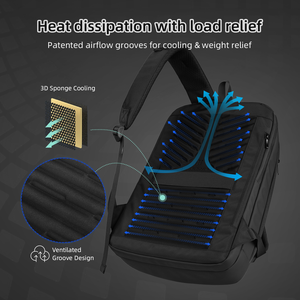 <span class=keywords><strong>Zaino</strong></span> HEROIC KNIGHT personalizzabile con ricarica USB, borsa da lavoro impermeabile espandibile per laptop da uomo, grande capacità, <span class=keywords><strong>idrorepellente</strong></span> - Product Image 5