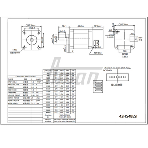 มอเตอร์สเต็ปเปอร์แบบวงปิดไฮบริด 42HS48ESI Nema 17 แรงบิด 0.56 นิวตันเมตร สำหรับหุ่นยนต์อุตสาหกรรมและเครื่องจักรสิ่งทอ - Product Image 5