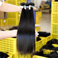 Lots de Cheveux Naturels Bruts Cambodgiens Lisses Non Traités – Extensions de Cheveux Humains Vierges en Gros