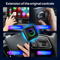 Carlink Radio Aibox Sans Fil 8G 128G Android Navigateur Voiture Play Netflix Auto Carplay Multimédia Ram Avec Carte TF SIM pour Apple