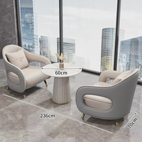 Ensemble de canapés et fauteuils pour négociations commerciales, fauteuil lounge rembourré OEM avec rangement pour hôtel, café, bureau, salle de réception