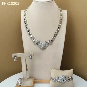 Yuminglai Italian Gold Plated Jewelry Sets XOXO Design I love You Jewelry FHK10205