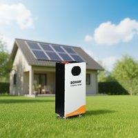 Batterie LiFePO4 Bohan 51.2V 314Ah 15kWh sur roulettes pour stockage d'énergie solaire domestique, >6000 cycles, garantie 5 ans, 120kg, à poser au sol