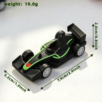 Cartoon-Jungen Geburtstagstorten-Dekoration, Cartoon-Rennfahrer Kart-Puppen-Set, Schwarze F1-Auto-Themen-Tortendekoration