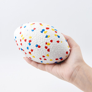 Etpu thân thiện với môi rắn <span class=keywords><strong>Float</strong></span> ánh sáng trọng lượng bền con chó nhai Đồ chơi cắn kháng không thể phá hủy bóng bầu dục bóng đá bóng - Product Image 2