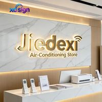 Enseigne personnalisée rétroéclairée 3D, signalétique en métal LED IP65 en acier inoxydable pour la décoration murale des devantures de magasins, salons de beauté et hôtels