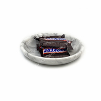 Plateau de rangement à un niveau en marbre blanc de Carrare Nanwei pour bijoux, idéal pour la salle de bain et la décoration intérieure du salon