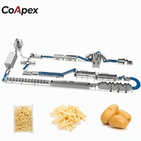 Industriële volautomatische fritesfabriek 1000kg/uur, voedselveilige roestvrijstalen groenteverwerking voor standaard OEM/ODM