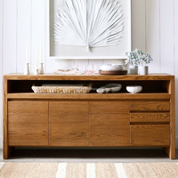 FERLY Meubles de salle à manger au design moderne pour la maison Buffet en bois de luxe avec rangement Buffet de cuisine Armoire buffet
