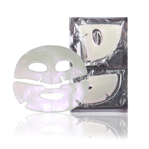 Etichette Private viso pelle 90g maschera di cristallo di collagene maschera per la cura della pelle del viso con perle rosa oro 24 carati - Product Image 4