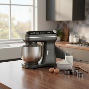 เครื่องผสมอาหารแบบตั้งโต๊ะ SOHEF 1500W สำหรับเชิงพาณิชย์, เครื่องผสมอาหารดิจิตอลขนาด 6 ลิตร/7 ลิตร พร้อมมอเตอร์ทองแดงแท้และเฟืองโลหะ สำหรับร้านเบเกอรี่ โรงแรม ได้รับมาตรฐาน CE/ETL/GS/BSCI - Product Image 6