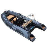 Oferta Especial: Bote Semirrígido RIB360C de 12 pies de Alta Velocidad, con Casco de Fibra de Vidrio e Inflable de Hypalon, para Paseos Diarios