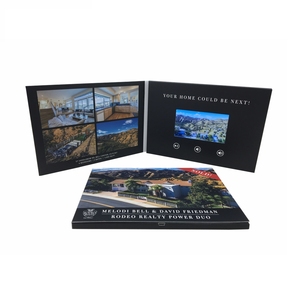 Bán buôn 5 inch A4 công suất lớn <span class=keywords><strong>LCD</strong></span> video Brochure cuốn sách handmade thẻ kinh doanh với động vật phong cách thiết kế logo làm từ giấy - Product Image 6