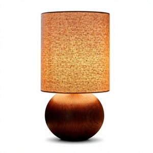 Elegant Bamboo Wood Wall-Mounted <b>Lamp</b> Sturdy Base Modern Simple Luxury Handmade Great Home Decor Bedrooms Desks Kids' Rooms - Product Image 1
