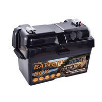 PB006A Boîtier de commande de batterie extérieur marin 12V IP67 étanche en PP noir, longue durée de vie, accessoires d'alimentation avec protection contre les surcharges/basse tension