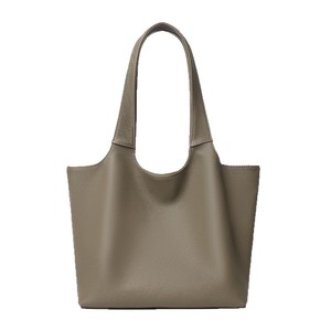Sac fourre-tout grande capacité pour femme, forme carrée verticale, fermeture à boucle magnétique, gris éléphant, noir, sac à main classique décontracté pour tous les jours - Product Image 1
