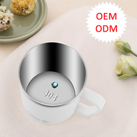 Mug isotherme en acier inoxydable à double paroi de 480 ml, écologique, réutilisable, anti-fuite, portable, avec logo personnalisé