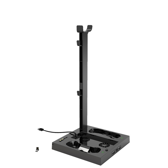 Game Accessories Multi Functional Broadcasting Dual Controller Charging Stand With Headset Stand for Xbox Series S/X Consoles