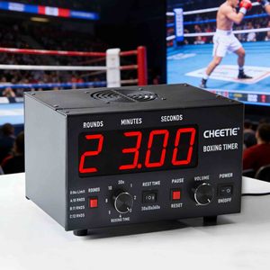 CHEETIE CP20 Équipement <span class=keywords><strong>de</strong></span> <span class=keywords><strong>boxe</strong></span> numérique, minuterie <span class=keywords><strong>de</strong></span> <span class=keywords><strong>boxe</strong></span> LED à haute vitesse pour entraînement intensif par intervalles, montage mural en métal, CE - Product Image 1