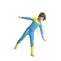 Offre Spéciale thermique dos fermeture éclair natation surf enfants costumes 3Mm manches longues néoprène plongée combinaisons pour enfants