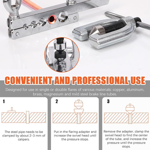 1x25 m. 3/16 đồng-tráng phanh dòng ống công cụ Kit với 16 Phụ kiện & 4 Công Đoàn đôi duy nhất <span class=keywords><strong>flaring</strong></span> công cụ Kit cho các loại xe - Product Image 5