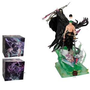 26CM venta al por mayor 1 pieza Roronoa <span class=keywords><strong>Zoro</strong></span> muerte espada dibujos animados 0ne japonés recoger juguete estatua figurita Anime PVC <span class=keywords><strong>figura</strong></span> - Product Image 1