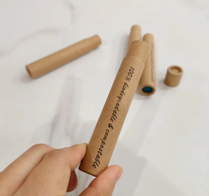 Emballage de cosmétiques en tube de papier cylindrique de haute qualité, fin, recyclable, biodégradable et écologique, pour bâtonnets d'encens et produits de dissipation - Product Image 1
