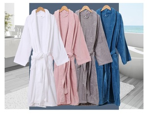 Accappatoi in Spugna con Cappuccio da Donna, Vestaglia a Quadri, Pigiama da <span class=keywords><strong>Uomo</strong></span> 2025, <span class=keywords><strong>Accappatoio</strong></span> 100% <span class=keywords><strong>Cotone</strong></span> per Hotel, Vendita all'Ingrosso - Product Image 6
