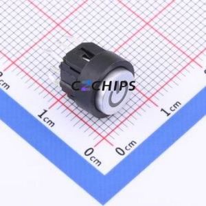 TPB01-123L1S2 Tactile Switch Through hole Component (THT) Switch Round Button With <b>Bracket</b> <b>Silver</b> - Product Image 1