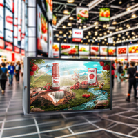 Pantalla Digital LCD Táctil de Alto Rendimiento de 55 Pulgadas para Interiores, con Soporte, para Señalización en Tiendas Minoristas y Orientación en Ascensores