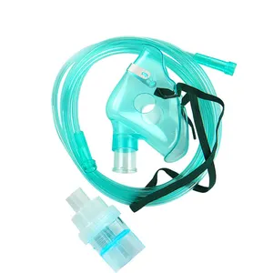 Masker Wajah nebulizer sekali pakai untuk anak dewasa, bahan perawatan rumah sakit
