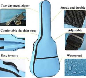 Échantillon gratuit Sac de guitare portable Étui à eau Instrument de musique Sac de concert Porte-sac à dos pour femmes et hommes - Product Image 5