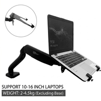 Support d'écran ZENO pour plateau de moniteur, bras articulé à ressort à gaz, double support flexible, fixation de moniteur M10