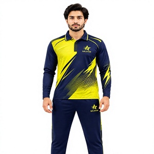 Tenue de cricket élégante, vêtements d'équipe légers, maillot et pantalon respirants, tissu à séchage rapide pour l'entraînement et les performances en compétition - Product Image 1