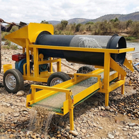Machine automatique de lavage d'or alluvial à petite échelle avec chute de lavage manuelle