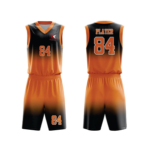 Tenue d'entraînement d'équipe 100% polyester, personnalisable, uniforme de basket-ball unisexe pour adultes, respirant, léger, uniforme de basket-ball imprimé - Product Image 2