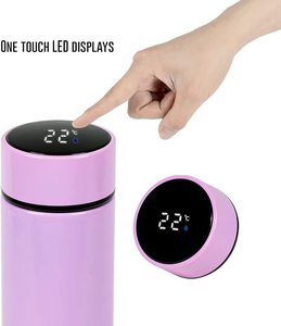 Termo inteligente de oro rosa brillante personalizado, taza de vacío Digital de sublimación en blanco - Product Image 2
