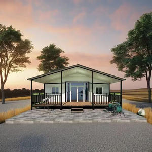 Maison mobile extensible préfabriquée en conteneur de 40 pieds et 20 pieds, 4 chambres, structure en acier préfabriquée, maison portable, bureau, hôtel, centre commercial - Product Image 1