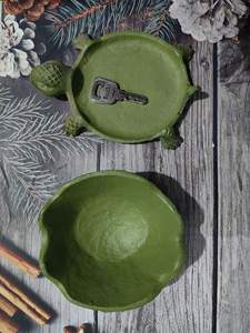 Tartaruga marina verde Vintage in ghisa portachiavi ornamento da <span class=keywords><strong>giardino</strong></span> artigianato in ferro <span class=keywords><strong>segreto</strong></span> scatola per piatti interni decorazione per la casa - Product Image 5