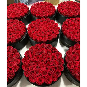 情人节永恒玫瑰保存永远玫瑰装饰永远活着的玫瑰