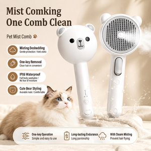 <b>Pet</b> Spray Comb RK56 Rechargeable Cat Dog Grooming <b>Brush</b> With Mist For Detangling And Removing Loose Hair - Product Image 3