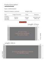 Soft Knit Fleece Travel Throw Blanket Fabrik preis Home Decor Decken in loser Schüttung für gemütliche Heim textilien