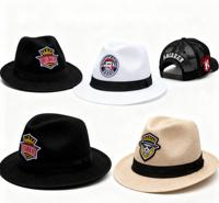Patchs brodés imperméables de qualité supérieure à motif géométrique pour chapeaux en laine tendance, artisanat de haute qualité, toile PVC